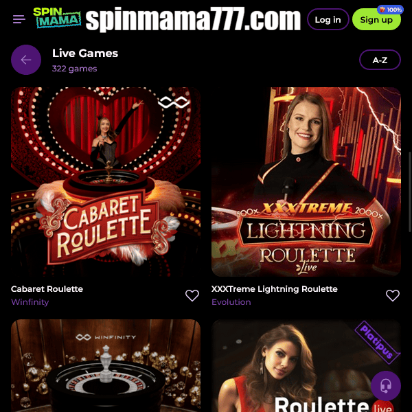 Gry na żywo Spinmama strona 2