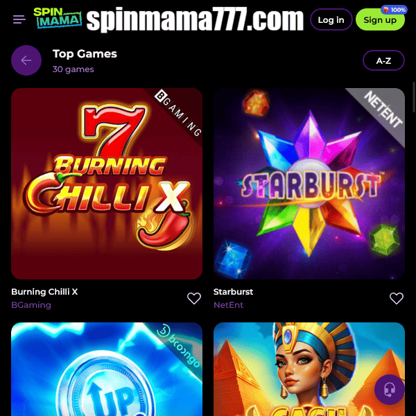 Página 1 dos Top Jogos Spinmama